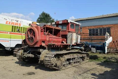 The Combine harvester Stock Photos