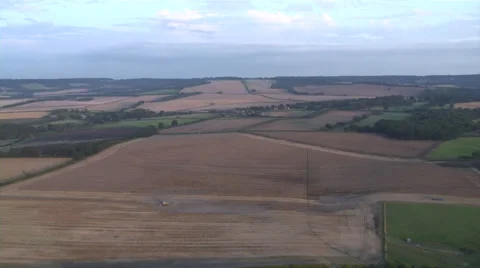 Combine Harvester wide2-Progressive Stock Footage 30480804