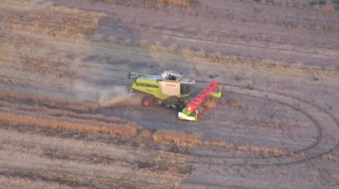 Combine Harvester3-Progressive Stock-Footage 30482348