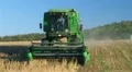 Combine Harvesting Soybeans 02 HD Footage