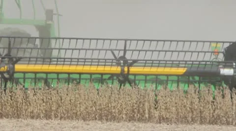 Combine Head Close-up Stock-Footage 12532488