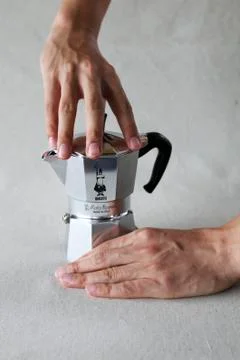 Combine Mocha Pot Stock Photos