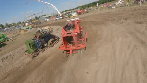 Combine racing 库存影片 231679333