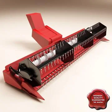 Combine Threshing machine 3D Model