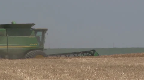Combine w Dust Stock Footage 35584023