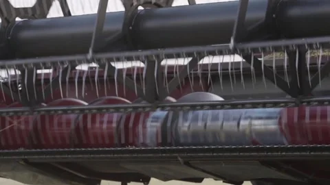 Combine at work Stock Footage 265071348