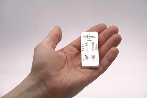 A combined antigen test designed to simultaneously detect five respiratory .. Stock Photos
