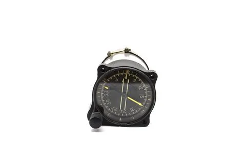 Combined flight instrument using on plane on the white background Stock Photos