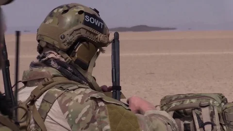 Combined Joint Task Force soldiers in Djibouti Stock Footage 84393069