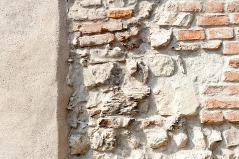 Combined masonry facade Stock Photos