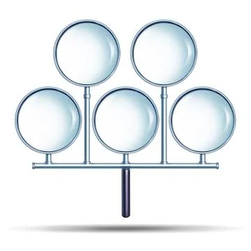 Combined search effort Stock Illustration