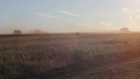 Combines Stock Footage 121375472