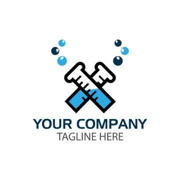Combines Test Tubes and the letter X,  Abstract Test Tubes Stock Illustration