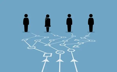 Combining different data to give valuable information for different people. V Stock Illustration