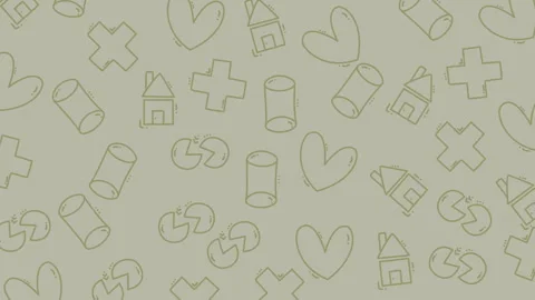 Combining the elements with the keywords at the beginning lineart pattern holida Video stock 322356681