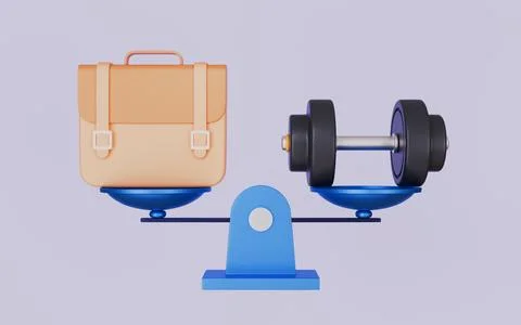 Combining fitness and work elements, A healthy active lifestyle イラスト素材
