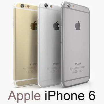 Combo Apple Iphone 6 All Colors 3d Model Pond5