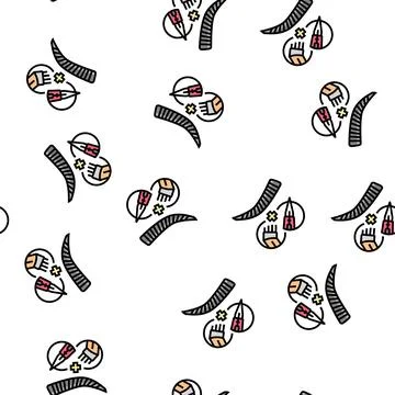Combo brows vector seamless pattern イラスト素材