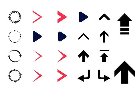 Combo Vector Of Web Design Elements Icon Stock Illustration