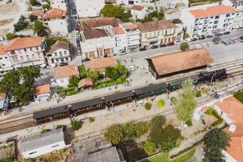 Comboio Histórico do Douro no Pinhão Stock Photos