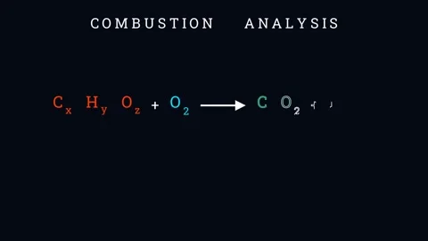 The combustion analysis 스톡 동영상 335190709