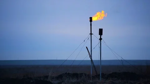 Combustion of natural gas Stock Footage