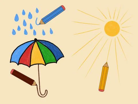 Come Rain Or Shine Stock Illustration