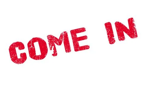 Come In rubber stamp Stock Illustration