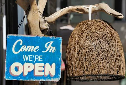 Come in sign Stock Photos
