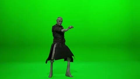 Comedy Ancient Pagan Dance for Games Stock Footage 321112664