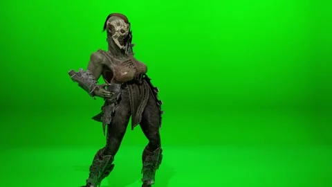 Comedy Dark Fantasy Creature Dance Integration Stock Footage 319761601