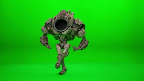 Comedy Giant Mecha Dance for Games 스톡 동영상 323920078