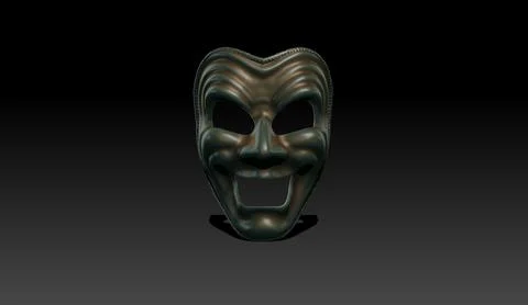 Comedy Mask 3D Model