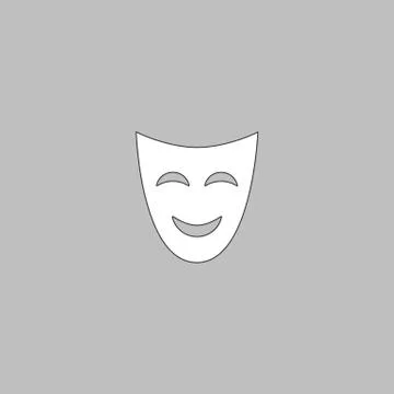 Comedy mask computer symbol Stock Illustration