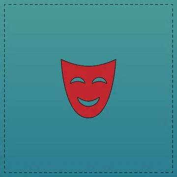 Comedy mask computer symbol 스톡 일러스트