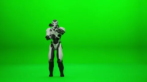 Comedy Robot Mecha Dance Render Stock Footage 321943025