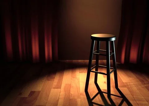 Comedy stage 3d illustration Фото
