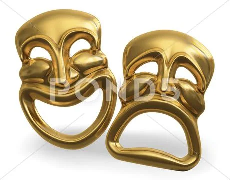 Comedy tragedy Stock Illustration