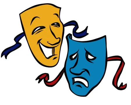 Comedy/Tragedy Masks Stock Illustration