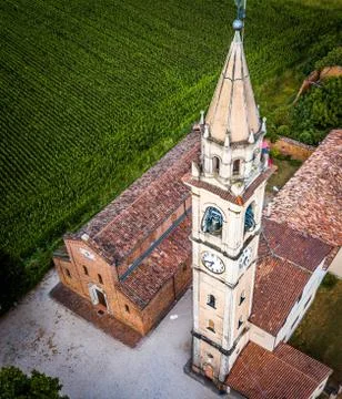 Comella's Church and Tower Stock Photos