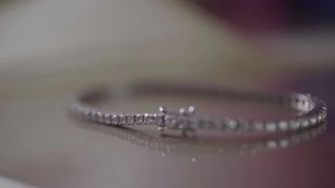 Comercial diamond bracelet 스톡 동영상 156834390