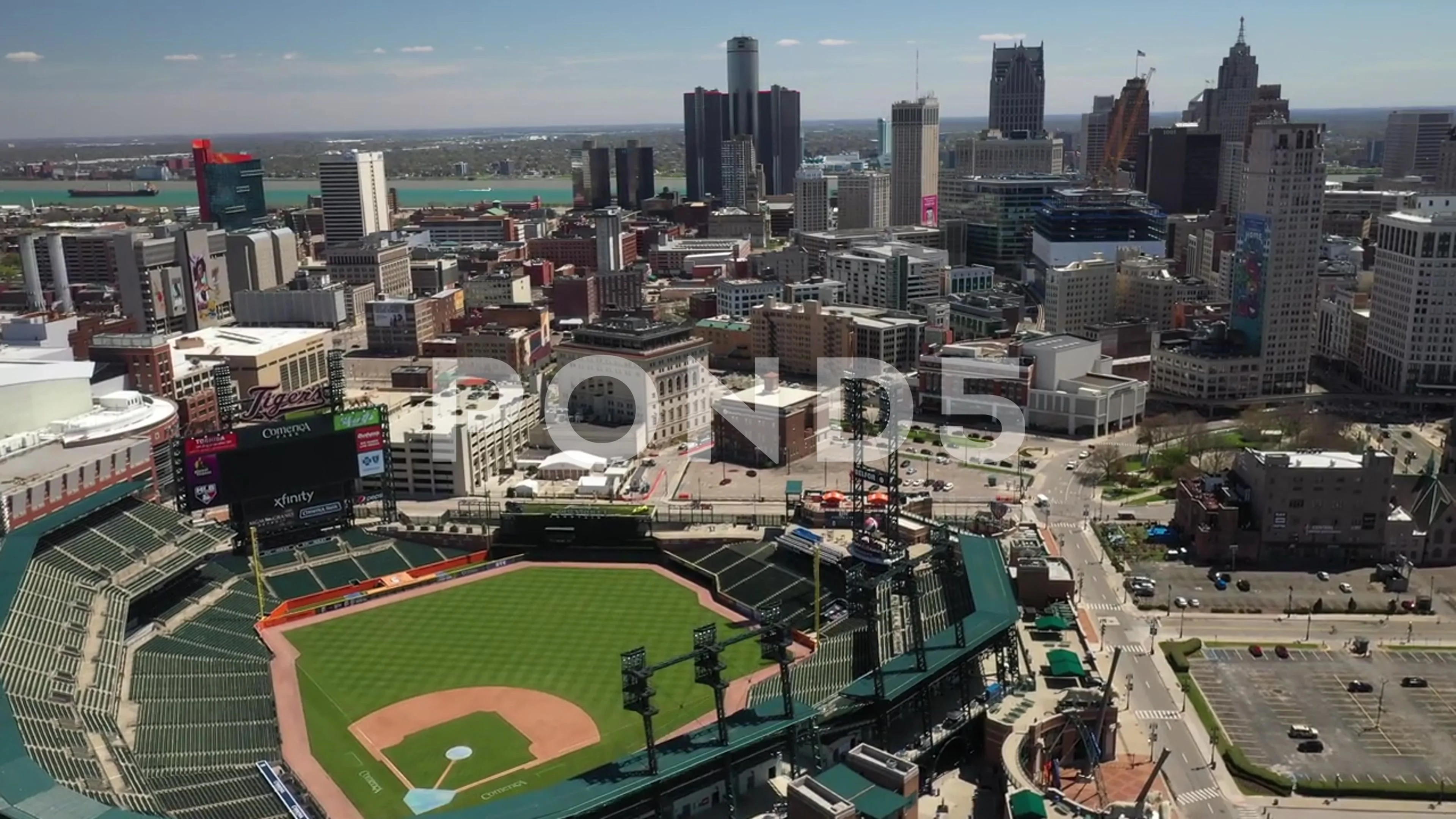 Comerica Park Home of the Detroit Tigers Editorial Stock Photo