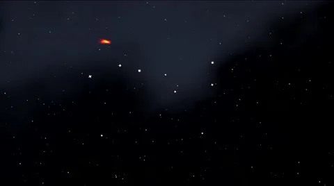 Comet against the background of the Big Dipper Stock Footage 53467512