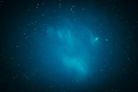 Comet C 2022 E3 ztf Shines Bright Green Color In Dark Night Star Stock Photos