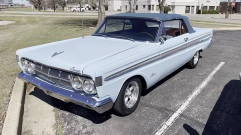 Comet Covertable Old Car in Norman OK March 9th 2024 Stock Footage 268443297