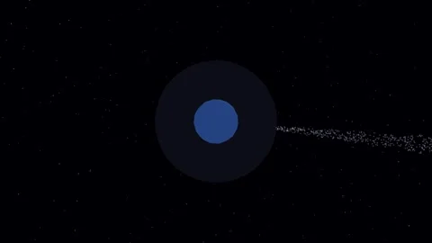 Comet Dust Tail Space 4K Stock Footage 338383541
