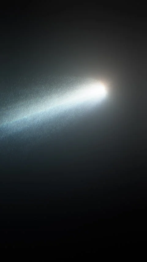 Comet Heading Towards Empty Void of Space. Stock Footage 331011480