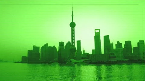 Comet hits shanghai Stock Footage 20997037