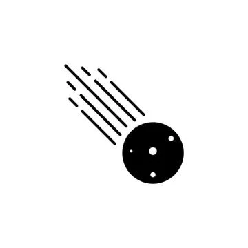Comet icon element of space icon for mobile concept and web apps. Thin line c Stock Illustration