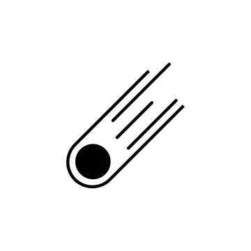 Comet icon. Element of space icons. Premium quality graphic design icon. Signs Stock Illustration